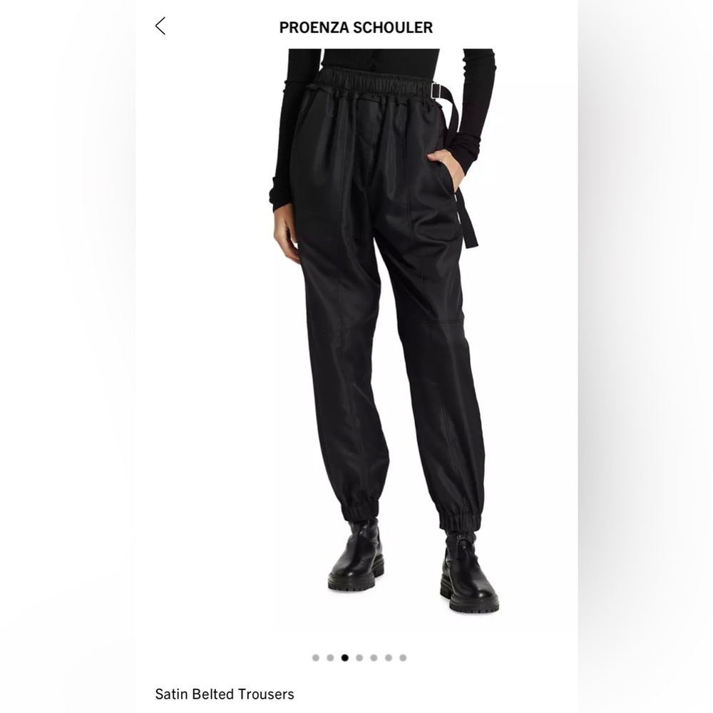 PROENZA SCHOULER / Satin Belted Trousers